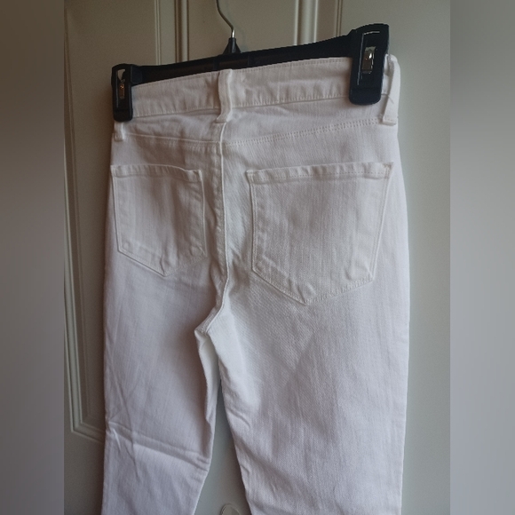 L'AGENCE Women's Margot High-Rise Skinny Ankle Jeans in Blanc Size 23 - Picture 8 of 10